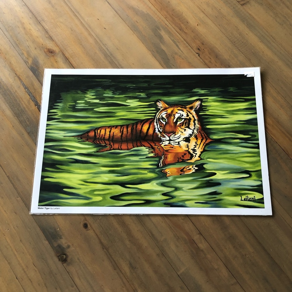 🌷5/$20🌷 Art Print - “Water Tiger” by Leilani the Artist